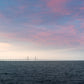 Rosa himmel över Öresundsbron