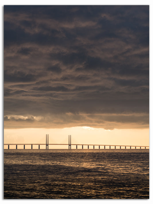 Solnedgång över Öresundsbron II