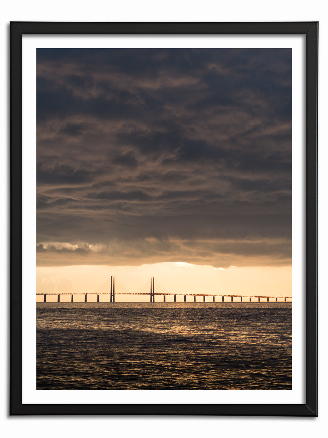 Solnedgång över Öresundsbron II